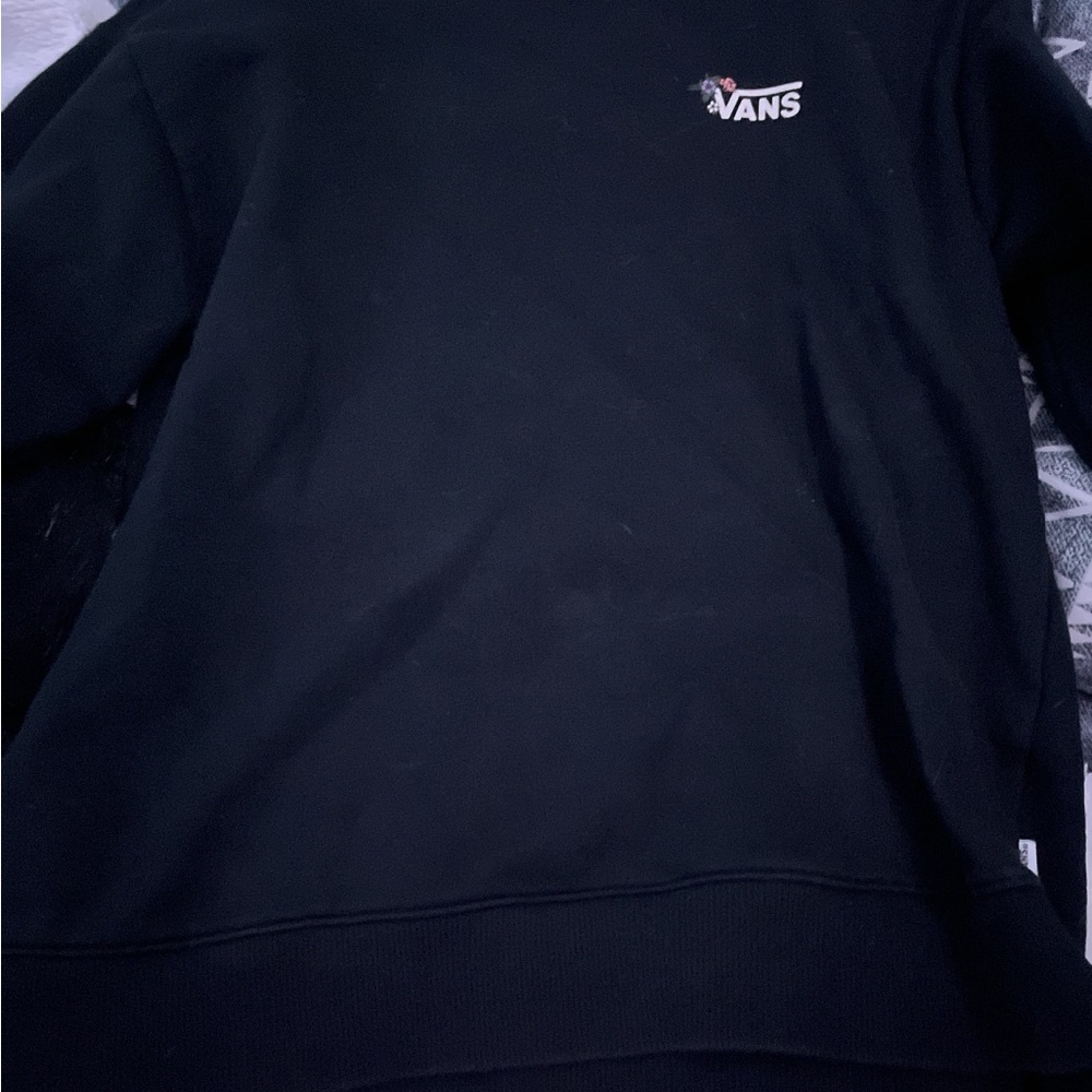 Vans womens Classic Black Crewneck Sweater